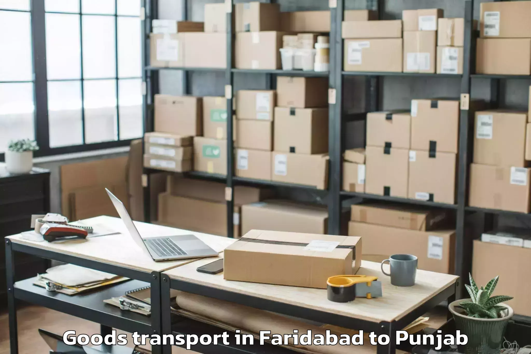 Book Your Faridabad to Vr Mall Punjab Goods Transport Today